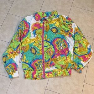 Vintage Colorful Windbreaker